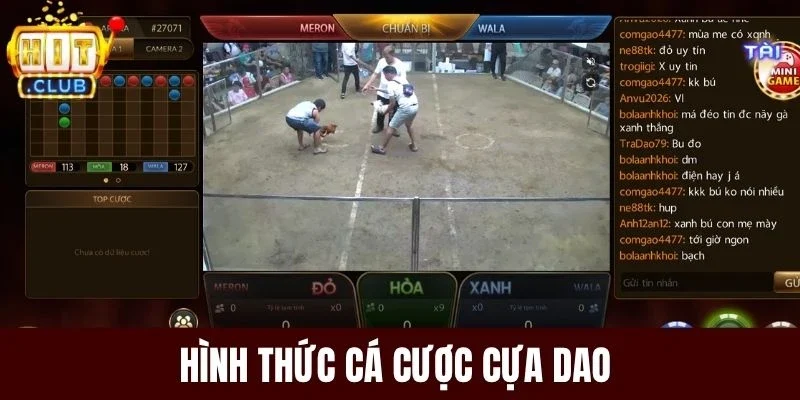 Hình thức cá cược cựa dao 